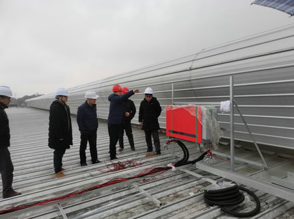 骆诗栋带队赴公司首个光伏项目工地开展安全生产检查