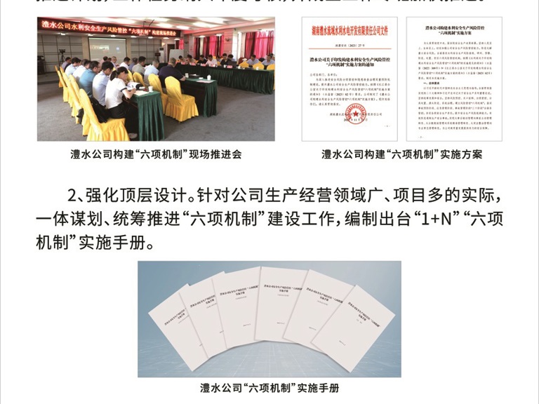 澧水公司“六项机制”构建宣传展板