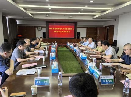 陈印辉与湖南省电力调度控制中心主任陈浩交流座谈