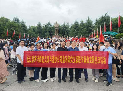 长江委审计局党支部与澧水公司监审部党支部联合开展联学联做主题党日活动